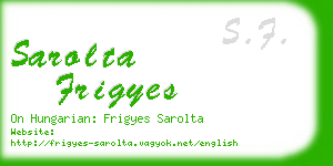 sarolta frigyes business card